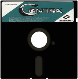 Cartridge artwork for Contra on the Commodore 64.