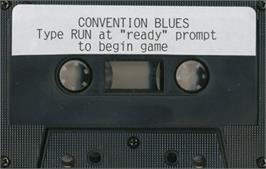 Cartridge artwork for Convention Blues on the Commodore 64.