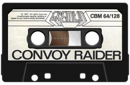 Cartridge artwork for Convoy Raider on the Commodore 64.