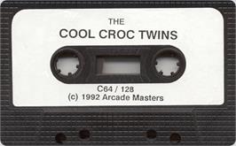 Cartridge artwork for Cool Croc Twins, The on the Commodore 64.