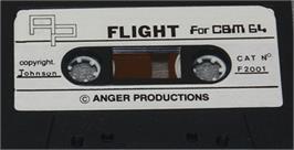 Cartridge artwork for Coplin Flight Simulator on the Commodore 64.
