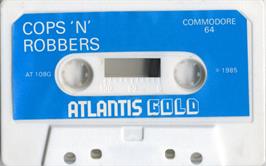 Cartridge artwork for Cops and Robbers (Atlantis Software) on the Commodore 64.