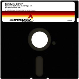 Cartridge artwork for Cosmic Life on the Commodore 64.