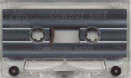 Cartridge artwork for Cowboy Kidz on the Commodore 64.