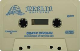 Cartridge artwork for Crazy Caveman on the Commodore 64.