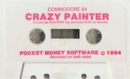 Cartridge artwork for Crazy Painter on the Commodore 64.