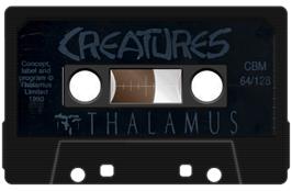 Cartridge artwork for Creatures on the Commodore 64.