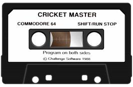 Cartridge artwork for Cricket Master on the Commodore 64.