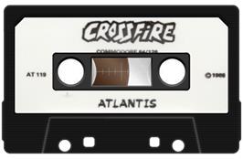 Cartridge artwork for Crossfire (Atlantis) on the Commodore 64.
