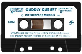 Cartridge artwork for Cuddly Cuburt on the Commodore 64.