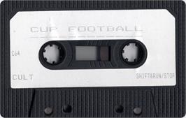 Cartridge artwork for Cup Football on the Commodore 64.