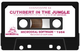 Cartridge artwork for Cuthbert in the Jungle on the Commodore 64.