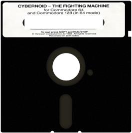 Cartridge artwork for Cybernoid: The Fighting Machine on the Commodore 64.
