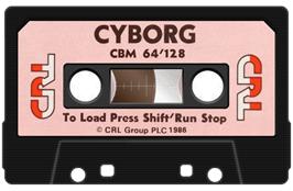 Cartridge artwork for Cyborg on the Commodore 64.