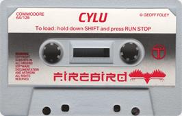 Cartridge artwork for Cylu on the Commodore 64.