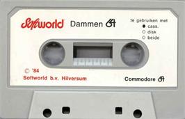 Cartridge artwork for Dammen-64 on the Commodore 64.