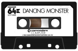 Cartridge artwork for Dancing Monster on the Commodore 64.