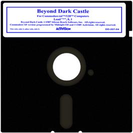 Cartridge artwork for Dark Castle on the Commodore 64.