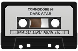 Cartridge artwork for Dark Star on the Commodore 64.