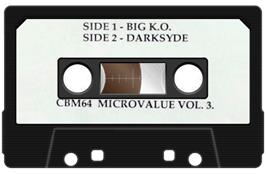 Cartridge artwork for Darksyde on the Commodore 64.