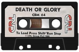 Cartridge artwork for Death Or Glory - The Ultimate Fight on the Commodore 64.