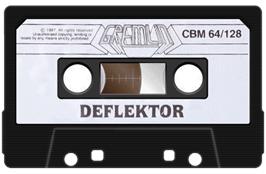 Cartridge artwork for Deflektor on the Commodore 64.