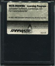 Cartridge artwork for Delta Drawing on the Commodore 64.