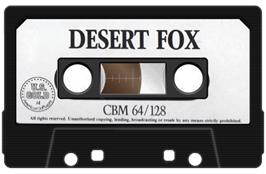 Cartridge artwork for Desert Fox on the Commodore 64.