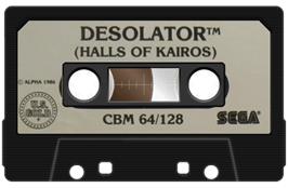Cartridge artwork for Desolator on the Commodore 64.