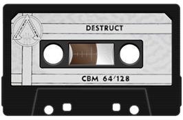 Cartridge artwork for Destruct on the Commodore 64.