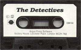 Cartridge artwork for Detective on the Commodore 64.