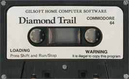 Cartridge artwork for Diamond Trail on the Commodore 64.