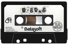 Cartridge artwork for Dig Dug on the Commodore 64.