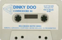 Cartridge artwork for Dinky Doo on the Commodore 64.