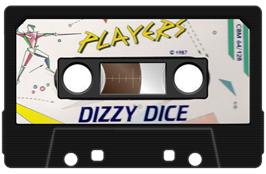Cartridge artwork for Dizzy Dice on the Commodore 64.