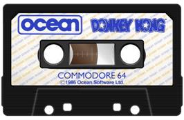 Cartridge artwork for Donkey Kong on the Commodore 64.