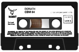 Cartridge artwork for Doriath on the Commodore 64.