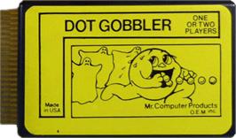 Cartridge artwork for Dot Gobbler on the Commodore 64.