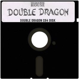 Cartridge artwork for Double Dragon (Ocean) on the Commodore 64.