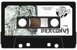 Cartridge artwork for Draconus on the Commodore 64.