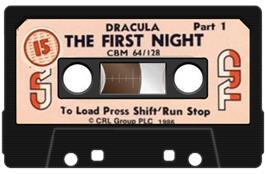 Cartridge artwork for Dracula / Nighthunter (Preview) on the Commodore 64.