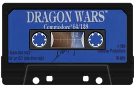 Cartridge artwork for Dragon Wars on the Commodore 64.