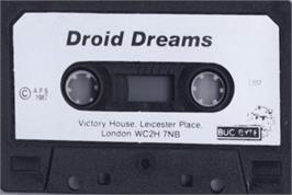 Cartridge artwork for Droid Dreams on the Commodore 64.