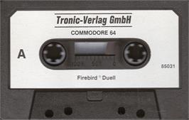 Cartridge artwork for Duell 2005 on the Commodore 64.