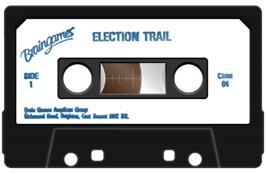 Cartridge artwork for Election Trail on the Commodore 64.