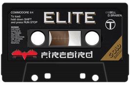 Cartridge artwork for Elite on the Commodore 64.