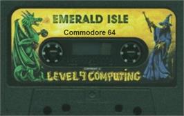 Cartridge artwork for Emerald Isle on the Commodore 64.