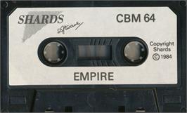 Cartridge artwork for Empire: Wargame of the Century on the Commodore 64.