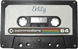 Cartridge artwork for Entity on the Commodore 64.