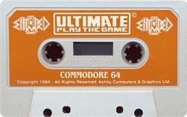 Cartridge artwork for Entombed on the Commodore 64.